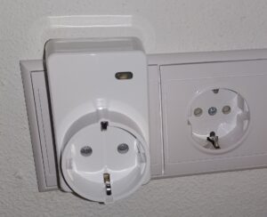 Lupusec Funksteckdose montiert