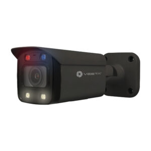 VESTA-IPC-B35-AS-PV-B 5MP 2,8mm PoE Bullet-Kamera, Flutlicht, Gesichtserkennung, Personenzählung, Sirene (schwarz)