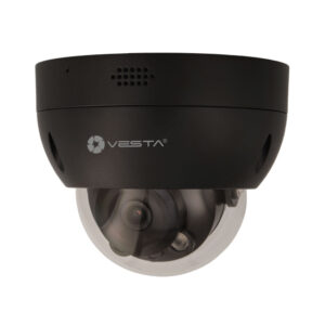 VESTA-IPC-D24-ZAS-L-B 4MP 2,7-13,5mm PoE Dome-Kamera, Flutlicht, Mikrofon (schwarz)