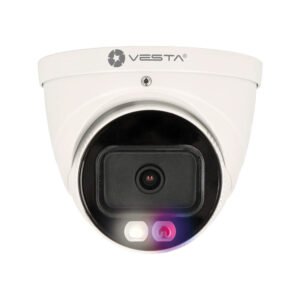 VESTA-IPC-T36-AS-PV 6MP 2,8mm PoE Turret-Kamera, Flutlicht, Mikrofon