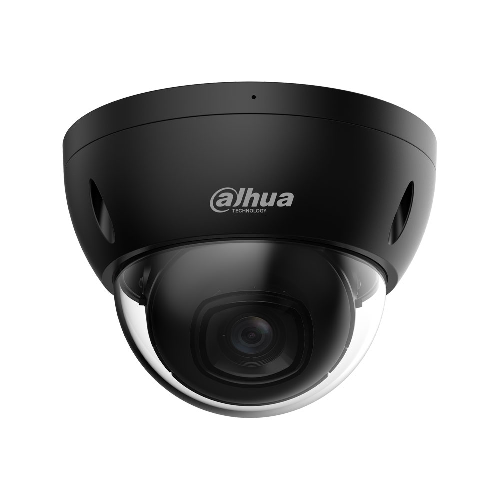 DH-IPC-HDBW2441E-S-BLACK – 4MP WizSense 2,8mm Dome PoE IP-Kamera schwarz, Personenerkennung, IR und Mikrofon