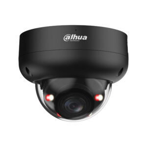 Dahua - 4MP WizSense 2,7-13,5mm Motorzoom Dome PoE IP-Kamera schwarz, Smart Dual Light, Personen-/Fahrzeugerkennung und Mikrofon DH-IPC-HDBW3449RP-ZS-IL-27135-Black