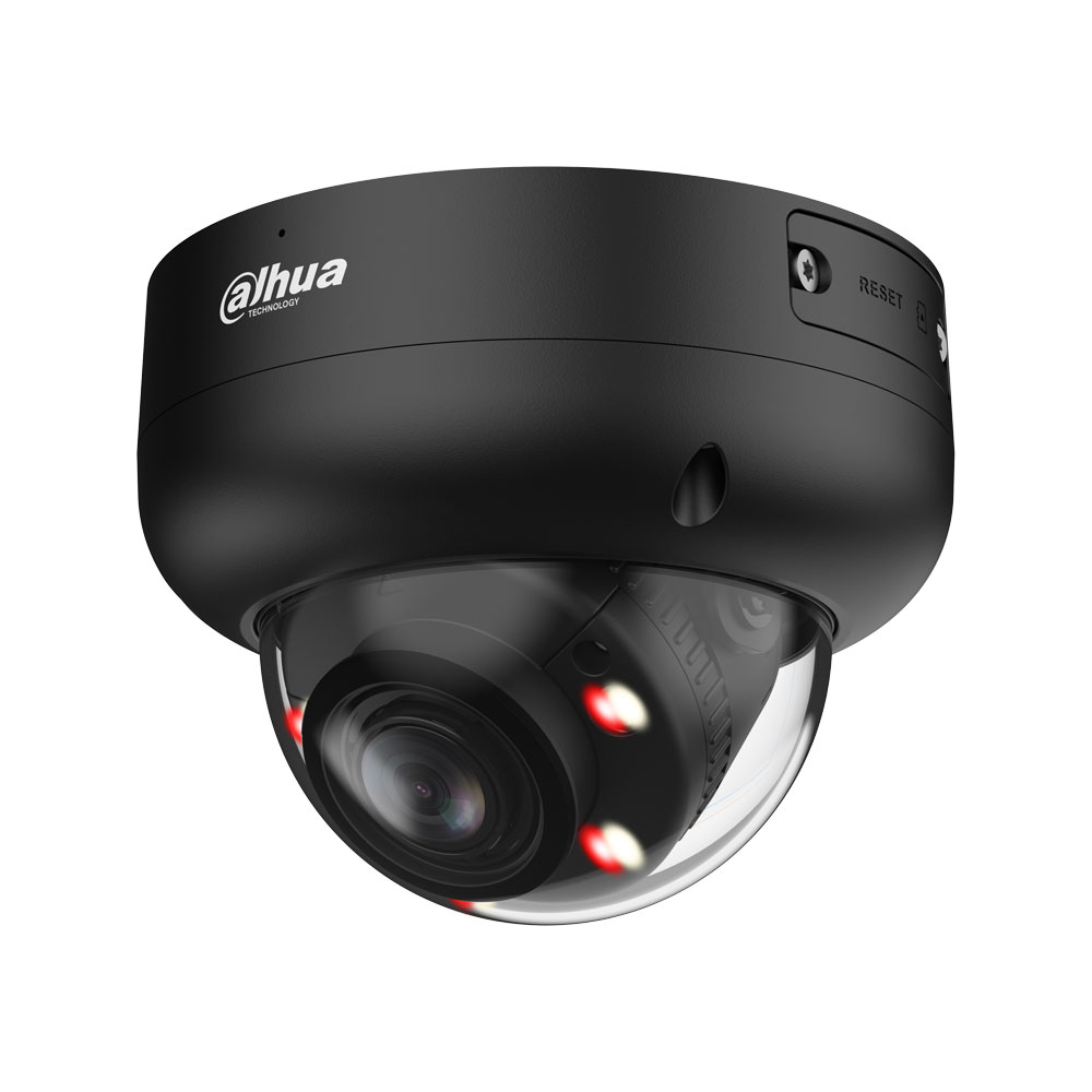 Dahua - 4MP WizSense 2,7-13,5mm Motorzoom Dome PoE IP-Kamera schwarz, Smart Dual Light, Personen-/Fahrzeugerkennung und Mikrofon DH-IPC-HDBW3449RP-ZS-IL-27135-Black – Bild 2