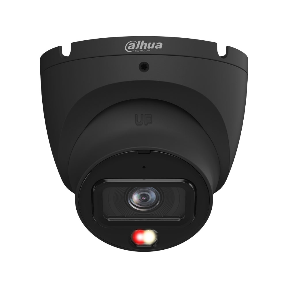 DH-IPC-HDW1639TP-A-IL-0280B-S6-BLACK – 6MP WizSense 2,8mm Dome PoE IP-Kamera schwarz, Smart Dual Light, Personenerkennung und Mikrofon DH-IPC-HDW1639TP-A-IL-0280B-S6-Black