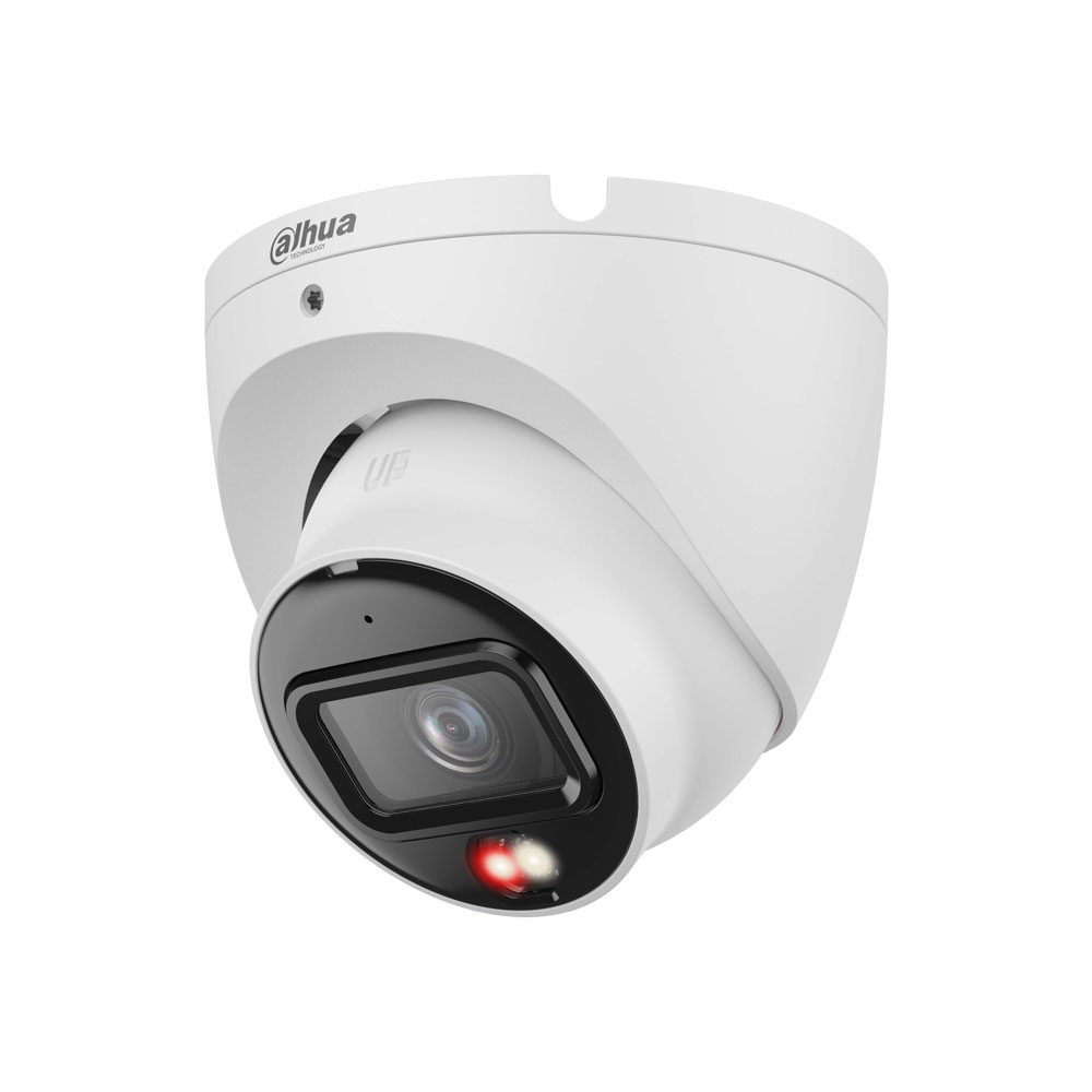 DH-IPC-HDW1639TP-A-IL-0280B-S6 – 6MP Lite 2,8mm Turret-Dome PoE IP-Kamera, Personenerkennung, Dual-Light und Mikrofon