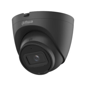 Dahua - 4MP WizSense 2,8mm Turret-Dome PoE IP-Kamera schwarz, Personen- und Fahrzeugerkennung, Mikrofon DH-IPC-HDW2441TP-S-0280B-BLACK