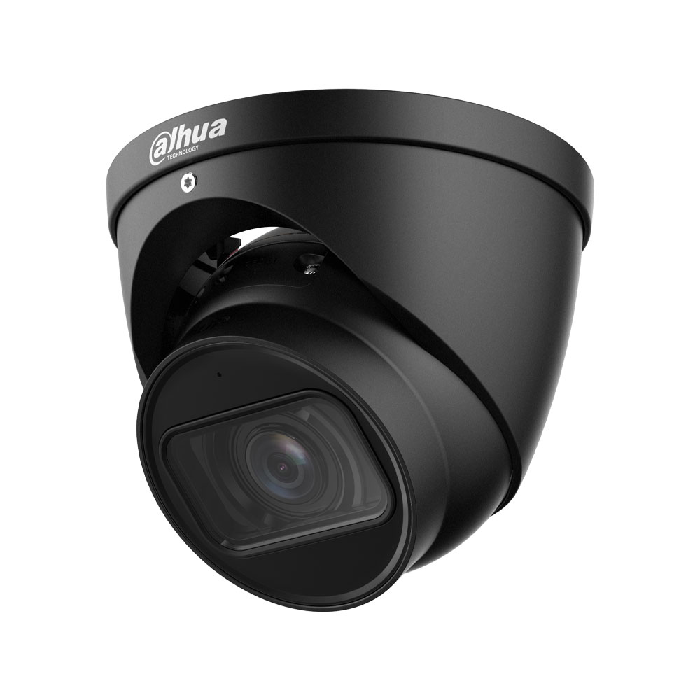 Dahua - 4MP WizSense 2,7-13,5mm Motorzoom Eyeball-Dome PoE IP-Kamera schwarz, Personenerkennung, Smart IR und Mikrofon DH-IPC-HDW2441TP-ZS-27135-BLACK – Bild 2