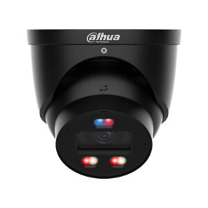 Dahua - 4MP WizColor 2,8mm Turret PoE IP-Kamera schwarz, TiOC aktive Abschreckung, Personen-/Fahrzeugerkennung und Mikrofon DH-IPC-HDW3449HP-AS-PV-0280B-PRO-Black