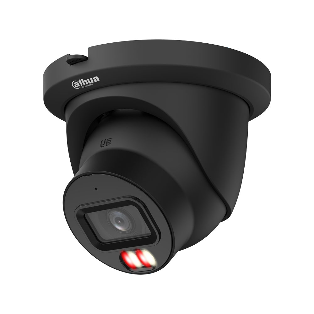 Dahua - 4MP WizMind 2,8mm Eyeball PoE IP-Kamera schwarz, KI-Personen-/Fahrzeugerkennung, Dual-Light und Mikrofon DH-IPC-HDW5459TMP-ASE-IL-0280B-Black – Bild 2