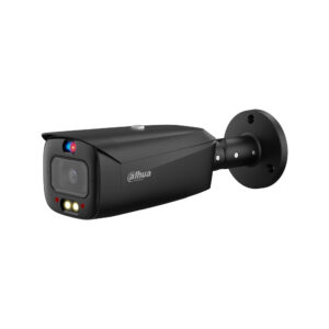 Dahua - 4MP WizSense 2,8mm Bullet PoE IP-Kamera schwarz, Smart Dual Light, Personen-/Fahrzeugerkennung und Mikrofon DH-IPC-HFW3449T1P-AS-PV-0280B-S5-Black