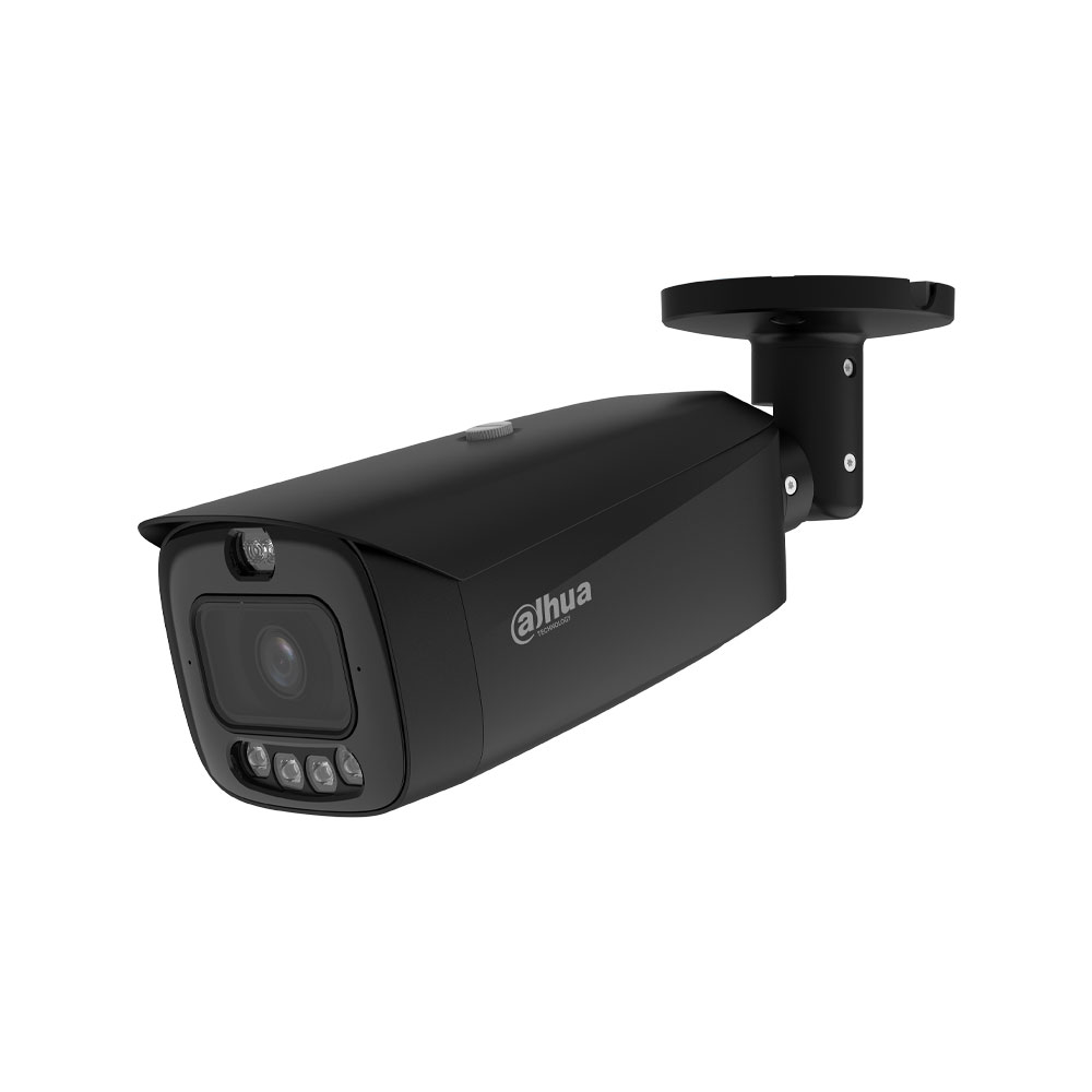 Dahua - 8MP WizSense 2,8mm Bullet PoE IP-Kamera schwarz, TiOC PRO Aktive Abschreckung, KI-Erkennung und Nachtsicht DH-IPC-HFW3849T1P-AS-PV-0280B-PRO-Black – Bild 2