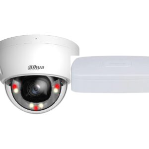 Dahua Set DHI-NVR2108-4KS3 und WizSense Dome-Kamera (vandalsicher, IK10)