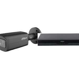 Dahua Set DHI-NVR5208-EI2 und WizSense Bullet-Kamera mit motorisiertem Zoom, schwarz