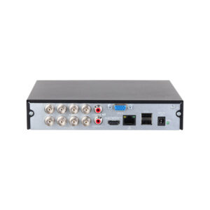 Dahua DH-XVR1B08-I/T Rückseite mit 8 BNC-Eingängen, HDMI, VGA und RJ45