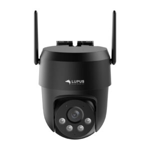 LUPUS LE213 WLAN-Alarmkamera in Schwarz, Frontansicht