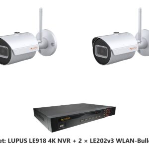 LUPUS Set LE918 4K NVR mit 2 x LE202v3