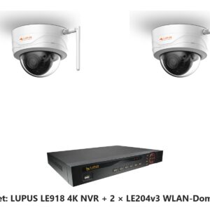 LUPUS Set LE918 4K NVR mit 2 x LE204v3