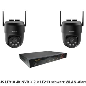 LUPUS Set LE918 4K NVR mit 2 x LE213 schwarz