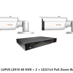 LUPUS Set LE918 4K NVR mit 2 x LE221v3