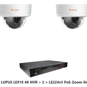 LUPUS Set LE918 4K NVR mit 2 x LE224v3