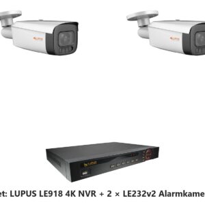 LUPUS Set LE918 4K NVR mit 2 x LE232v2