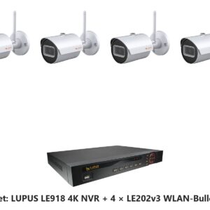 LUPUS Set LE918 4K NVR mit 4 x LE202v3