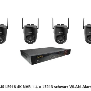LUPUS Set LE918 4K NVR mit 4 x LE213 schwarz