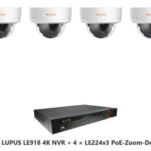 LUPUS Set LE918 4K NVR mit 4 x LE224v3