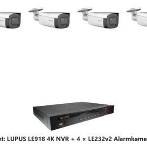 LUPUS Set LE918 4K NVR mit 4 x LE232v2