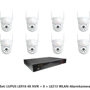 LUPUS Set LE918 4K NVR mit 8 x LE213