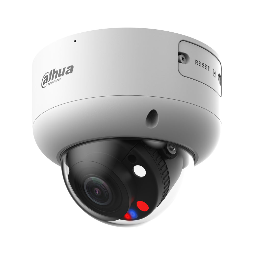 Dahua - 4MP WizSense 2,7-13,5mm Motorzoom Dome PoE IP-Kamera, TiOC aktive Abschreckung (Sirene, Blitzlicht), Smart Dual Light, Personen-/Fahrzeugerkennung DH-IPC-HDBW3449R1P-ZAS-PV-27135-S5 – Bild 2